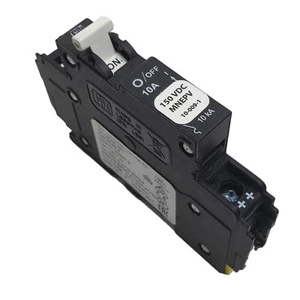MidNite Solar - 10 AMP 150 VDC DC DC Leistungsschalter MNEPV10 DIN Schienenhalterung 1-polig - Bild 1 von 8