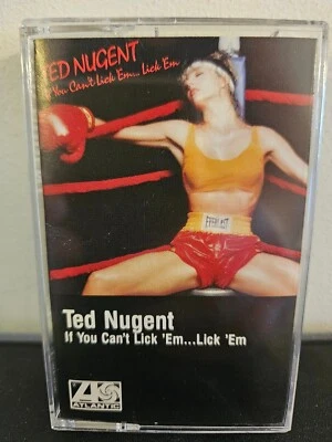 TED NUGENT If You Can't Lick 'Em... Lick 'Em 1988 CASSETTE TAPE HARD ROCK RARE - Image 1 of 4