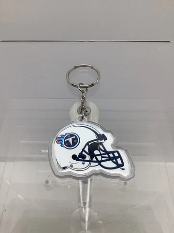 Titans football helmet logo double sided plastic keychain NFL New Cover