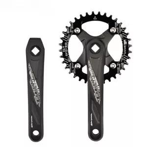 170mm MTB Bicycle Crankset Square Hole Crank 104BCD Chainrings 32-42T Sprocket - Picture 1 of 20