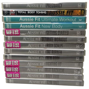 Aussie Fit: DVDs 13 x Disc Set New Region 4 Yoga Body Fat Trim Gym Fit Workout - Picture 1 of 8