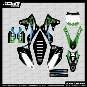 Kit Grafiche adesivi in crystal per KAWASAKI  KXF 250 450 2013 2014 2015 2016  - Picture 1 of 1