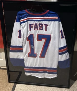 New York Rangers Authentic Autograph Jersey Jesper Fast read description - Picture 1 of 4