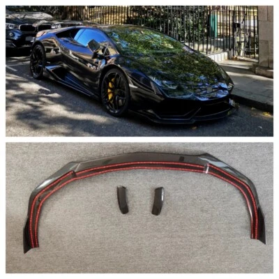 Pala delantera labio delantero de fibra de carbono para Lamborghini Hurricane LP610 580 Foto 1 de 4