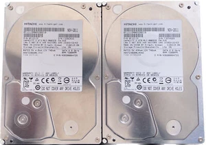 2x Hitachi 2TB 7200RPM 64MB Cache SATA 8.9cm Disque Dure 0F12115 H3D20006472S = - Afbeelding 1 van 5