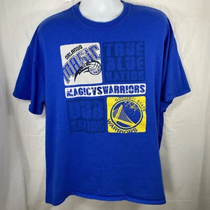 Enemy Ink Orlando Magic Vs Golden State Warriors Adult Size 2XL T-Shirt Blue - Picture 1 of 11
