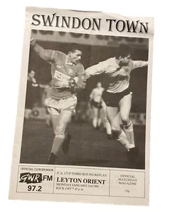 SWINDON TOWN V LEYTON ORIENT - COPA FA REPETICIÓN TERCERA RONDA - 21/1/1991 - Imagen 1 de 1
