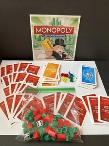Monopoly Electronic Banking 2013 Replacement Dice, Cards, Hotels, Pieces - Picture 1 of 7