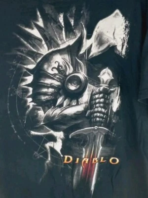 Camiseta De Colección Diablo 3 Blizzard Entertainment Juego Hombres Talla XL Promo Negra Foto 1 de 4