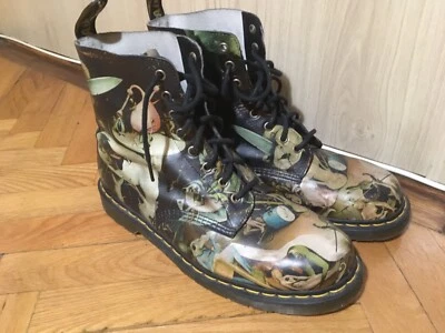 RARE dr martens x bosch the garden of earthly delights mens boots size 13 - Image 1 of 4