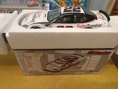 Brad Keselowski #22 Ruby Tuesday Autographed Dodge Charger  CFS 1/24 2010 - Image 1 of 4