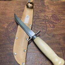 RARE/DISCONTINUED Frost's Mora Scout 55 Fixed Blade Knife & Leather Sheath