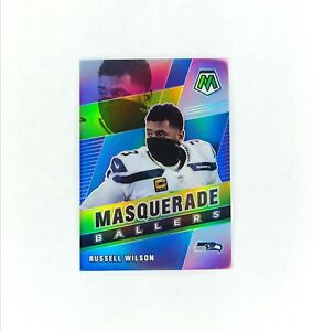 2021 Mosaic Masquerade Ballers Russell Wilson Case Hit Seahawks No MB-20