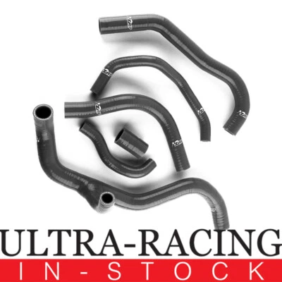 Manguera de refrigerante de radiador de silicona 3 capas ZAP NEGRA para HONDA CBR 600 RR 2008-2017 Foto 1 de 4