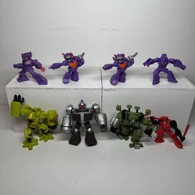 Transformers Robot Heroes & Tiny Titans Toy Figure Lot Of 8x Robots In Disguise - Image 1 of 4