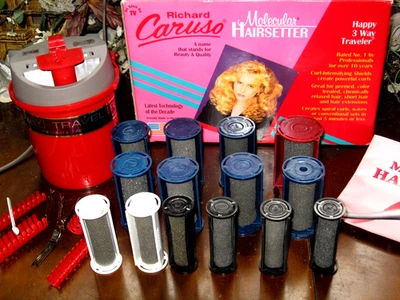 in Box RICHARD CARUSO 14 Molecular STEAM SETTER ROLLERS CURLERS ( Salt needed) - Image 1 of 2