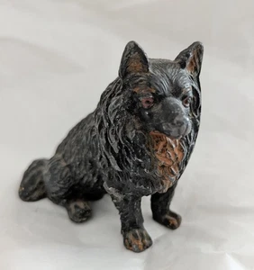 Antique Cold Painted Lead Dog Figure ~ Dog Ornament ~ Nuremberg Lead - Picture 1 of 6