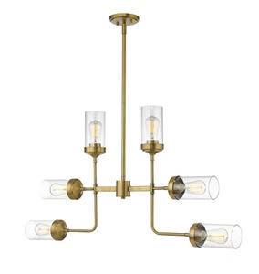 Calliope 6-Light Pendant Light In Foundry Brass - Picture 1 of 1