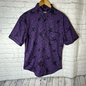 RSVLTS Black Panther Hemd Herren Medium Lila Wakanda Forever Kunuflex Marvel - Bild 1 von 8