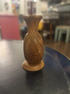 Vintage Holz Monkey Pod Ananas Tiki Retro Luau Leilani Original - Bild 1 von 4