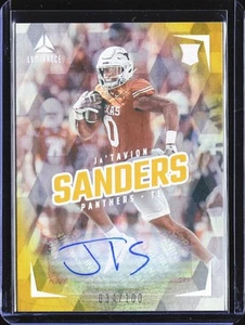 2024 Luminance #144 Ja'Tavion Sanders Rookie Luminance Autografi Oro #/100 - Foto 1 di 2