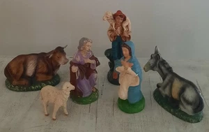 Presepe italiano Fontanini vintage set 8 pezzi scala più piccola  - Foto 1 di 15