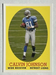 2007 Topps Turn Back the Clock Calvin Johnson #8 Rookie RC HOF Lions - Picture 1 of 2