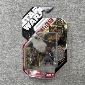 Figura de acción Star Wars Romba and Graak 30 aniversario #43 ROTJ 2007 SIN USAR, EN CAJA Ewoks - Imagen 1 de 4