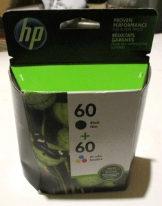 Set cartucce getto d'inchiostro Hewlett Packard HP60 tutti i colori SIGILLATO in scatola scaduto - Foto 1 di 1