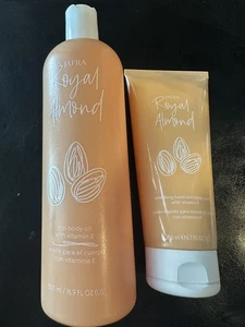 Jafra Royal Almond Body Oil With Vitamin E 16.9 FL OZ/500ml With Lotion NEW - Picture 1 of 6