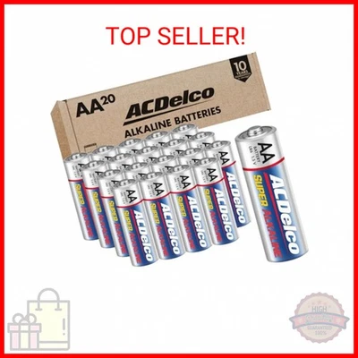 ACDelco 20-Count Double AA Batteries, Maximum Power Super Alkaline Battery for H - Image 1 of 2