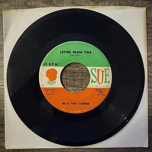 IKE & TINA TURNER: I Idolize You/Letter From Tina SUE 7" Single 45 RPM No. 735 - Foto 1 di 2