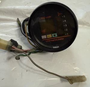 Yamaha LCD Digital Marino Multi Medidor Medidor VELOCIDAD TACH Motor Instrumento Fabricante de Equipo Original - Imagen 1 de 7