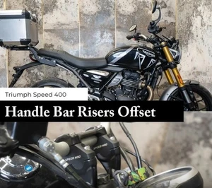 OFFSET HANDLE BAR RISER BLACK FIT FOR TRIUMPH SPEED 400 - Bild 1 von 6
