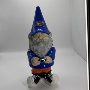Statua/Figurina gnomo giardino Florida Gators di Evergreen 11” resina NCAA nuova senza etichette - Foto 1 di 13