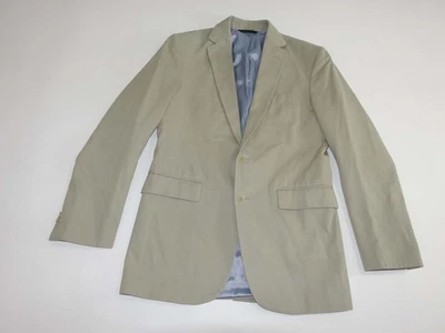 Banana Republic Men's Modern Fit Khaki Sport Coat Size 38 Regular Italian Cotton - Image 1 of 4