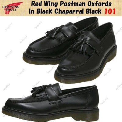 Red Wing Postman Oxford-Schuhe in Schwarz Chaparral Schwarz 101 Herren Custom - Bild 1 von 4