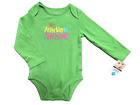 NWT CARTER'S Baby Girl's 24 Months Green MY AUNTIE IS AWESOME Bodysuit Shirt NEW