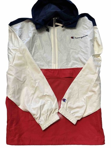 OFF WHITE Giacca Champion mezza zip con cappuccio uomo taglia L