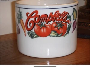 1997 Gibson große Campbell Suppentasse Schüssel Tasse breit Karos Tomaten Gemüse - Bild 1 von 5