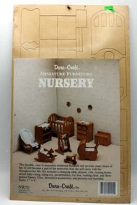Dura-Craft Miniature Dollhouse Furniture Kit - Nursery ~ New -Factory sealed - Bild 1 von 1