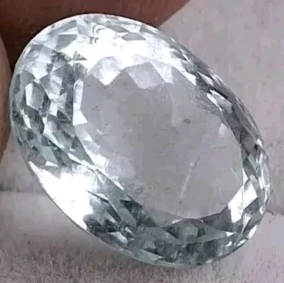 Large 4.12Ct Aquamarine Natural Loose Certificated Light Blue - Image 1 of 4