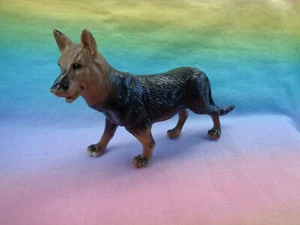 Vintage 1999 Dollhouse Brown / Black Plastic Puppy Dog Figure  - Imagen 1 de 8