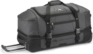 High Sierra Fairlead 28" Drop Bottom Duffel Bag Gray Black - Picture 1 of 8