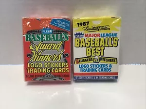 1987 ganadores del premio de béisbol Fleer y 1987 mejores juegos de tarjetas de béisbol - Imagen 1 de 7