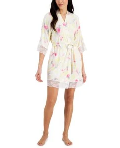 INC Women's Mixed Tie-Dye Lace Trim Short Wrap 1/2 Sleeve Robe Size XXL - Picture 1 of 1
