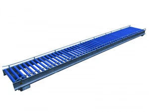 Rollenbahn L5000 B640 Edelstahl Förderstrecke Kunststoff-Tragrollen Förderbahn - Bild 1 von 12