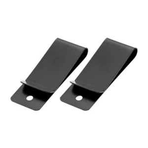 2Pcs Belt Clip Holster Sheath Belt Clip Clasp Spring Buckle Hook 57*22mm Black - Picture 1 of 9