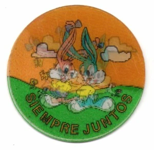 SIEMPRE JUNTOS #114 MAGICTAZO TINY TOON 1994 MAGIC TAZO MATUTANO  LEVE ALABEADO - Picture 1 of 2