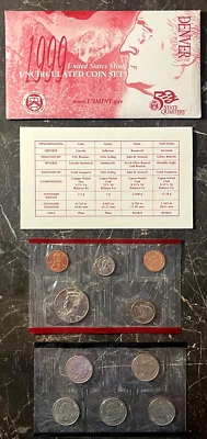 1999-D Uncirculated Mint Set Beautiful Set 10 Total Coins Included w/OGP & COA - Image 1 of 4